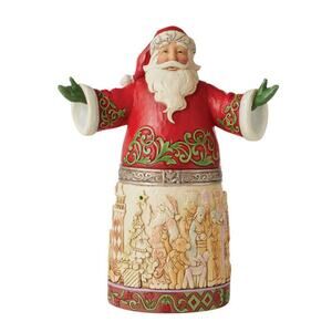 NIB! Enesco Jim Shore Heartwood Creek 20th Anniversary Santa Claus Figurine